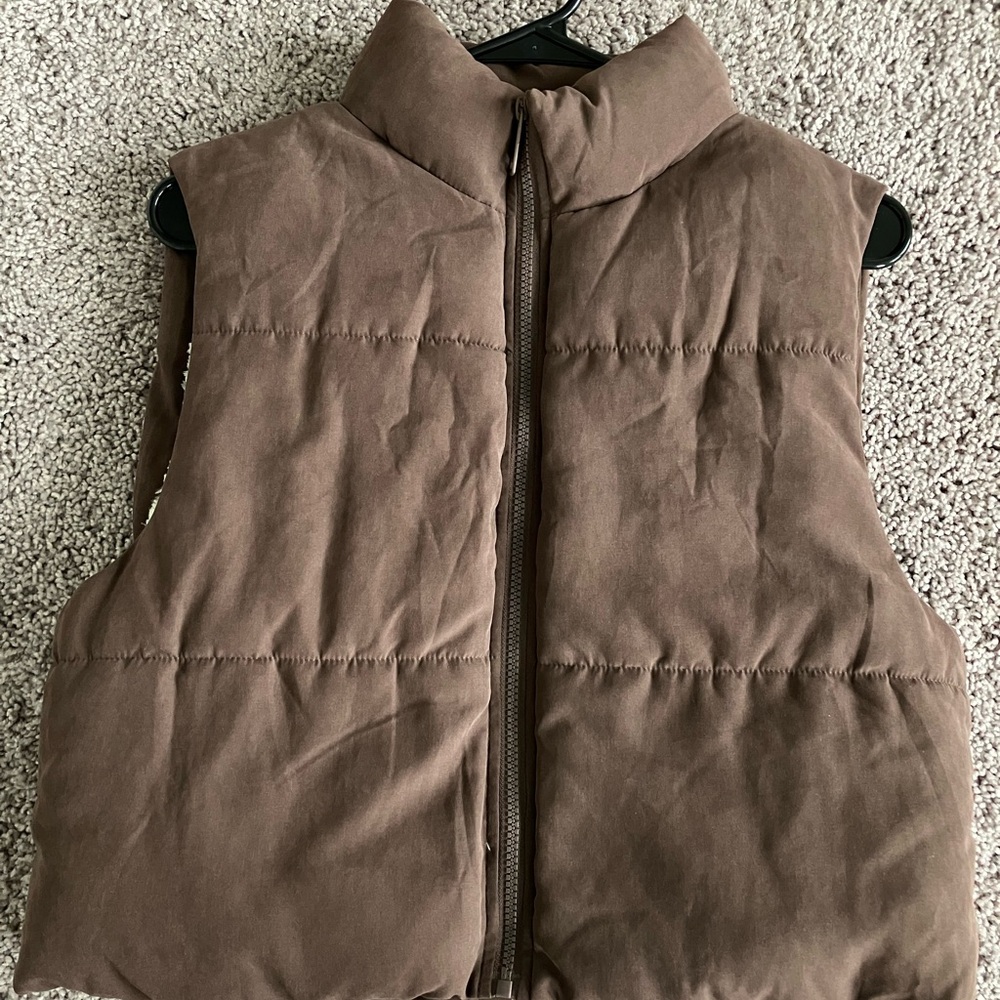 Brown Puffer Vest